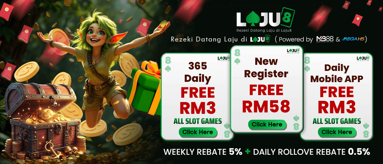 Laju8 New Register Free RM58